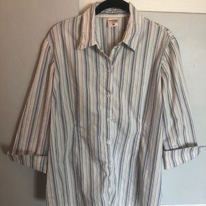 Motherhood Maternity striped button down top